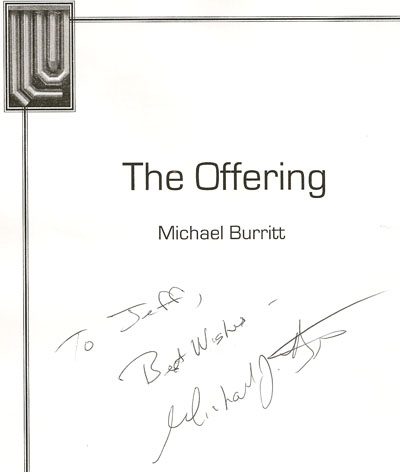 Michael Burritt "The Offering"